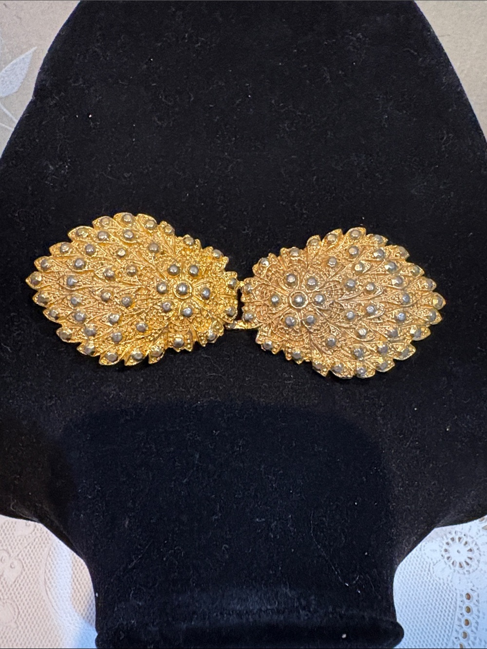 Doreen Ryan Gold Tone Peacock Belt  Buckle
